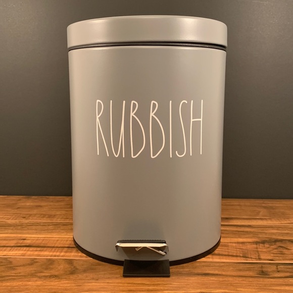 Rae Dunn 5 litre tin step RUBBISH can